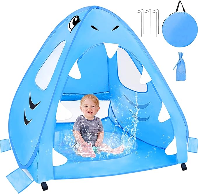 Best Shark Baby Beach Tent with Pool: UV Safe & Fun | ForAllCamping
