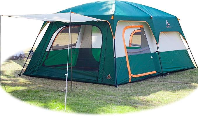 KTT Extra Large 10-14 Person Family Cabin Tent Review | ForAllCamping