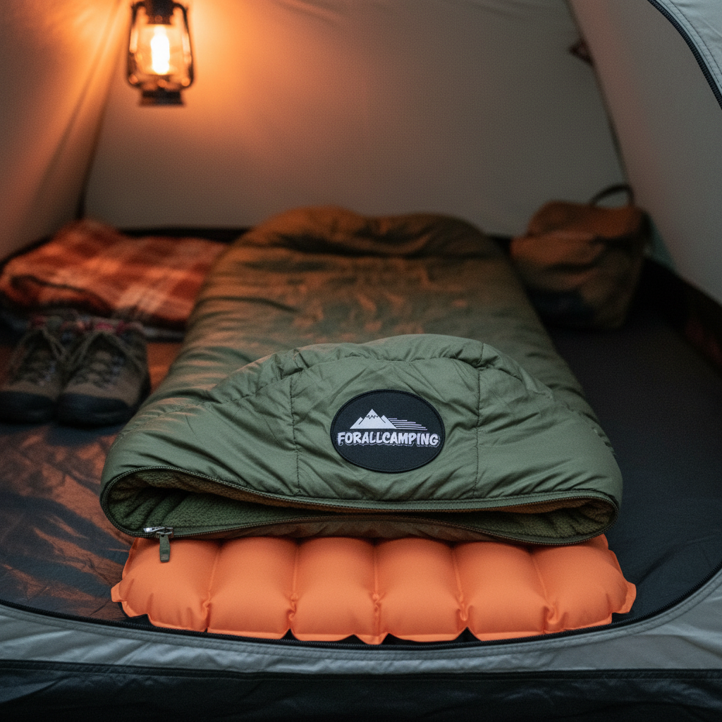 Premium FORALLCAMPING Sleeping Bags & Bedding on California meadow