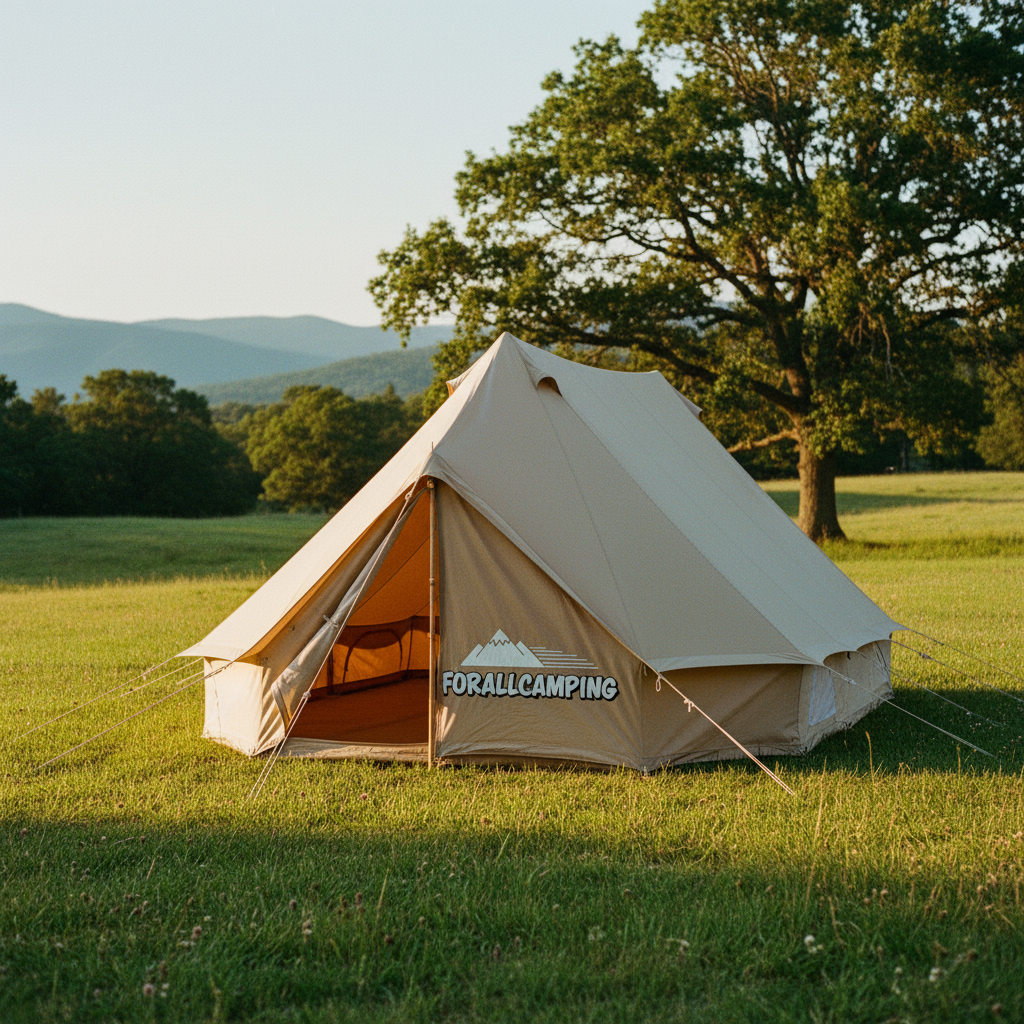 Premium FORALLCAMPING Tents & Shelters on California meadow
