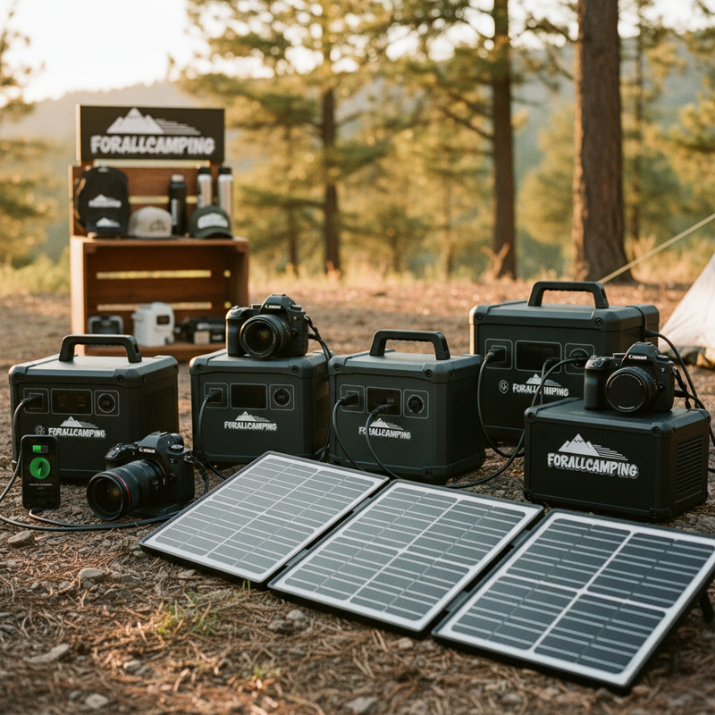 Premium FORALLCAMPING Power & Solar on California meadow