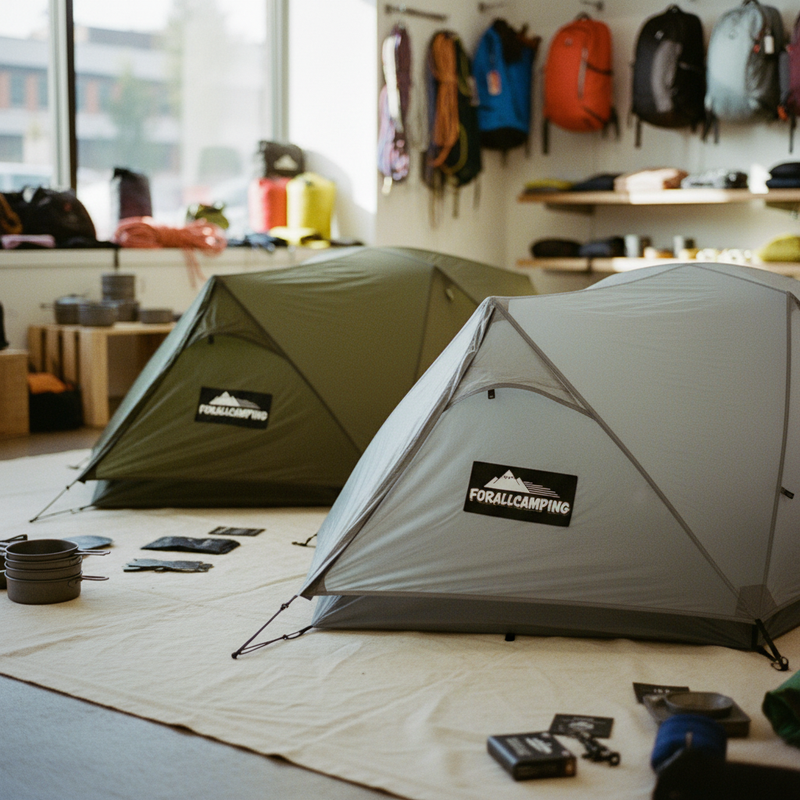 Premium FORALLCAMPING Backpacking Tents on California meadow