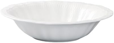 Camping Plates 8.75-inch Hotel Kitchen Tableware White Porcelain Lace Plate with Different Patterns Deep Bowl Club Restaurant Creative Dish Special Cold Decorative Plate(10.75 in)