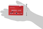 Fresnel Lens 4X Magnifier Pocket Wallet Credit Card Size • Ruler - Unbreakable Plastic for Home Office Classroom & Outdoor EDC Survival Kit Bushcraft (10 Pack Ruler/Magnifier - Red)