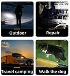 4 Pack Mini Small LED Flashlights，USB C Rechargeable FlashLights，Camping Lantern Combo Flashlight，Ultralight Zoomable Flashlights for Home, Emergency, Camping ，Dog Walking，Bulk for Gifts