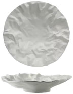 Camping Plates Creative Dinner Plates Household Western Food Dinner Plate Creativity Shiwen Ceramic Tableware Household Cake Tray Decorative Plate(White -9 inches)