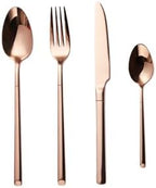 Premium 304 Stainless Steel Silverware Set, 5/20/30/40/50/60 Pieces Flatware Cutlery for Home & Hotel, Forks & Spoons, Durable & Elegant Tableware (4-Piece Set for 1)