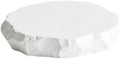 Camping Plates White Special-Shaped Ceramic Stone Pattern Western Dinner Plate Flat Plate Tray Dish Plate Hotel Restaurant Hotel Cold Dish Tableware Decorative Plate(B)