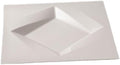 Camping Plates Restaurant Ceramic Tableware Western Steak Dessert Plate Rotating Square Plate White Special-Shaped Plate Decorative Plate