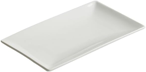 Camping Plates Ceramic Rectangular Dinner Plate Household Hotel Special Tableware Fish Decorative Plate(12.7 inch)
