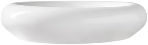 Camping Plates 8-inch White Ceramic Kitchen Tableware Creative Artistic Conception Western Food Plating Hotel Restaurant Cold Dish Bowl Decorative Plate(10 in)