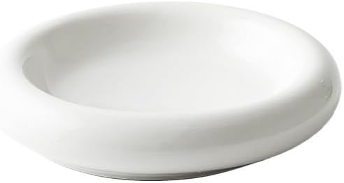 Camping Plates Dinner Plate Household Ceramic Chinese Style White Creative Cold Dish Hotel Restaurant Tableware Decorative Plate(Medium)