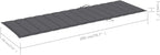 2-Person Patio Sun Lounger with Cushion Gray Solid Acacia Woodoutdoor Lounge Chairs Camping Chairs Tanning Chair Recliner chairSuitable for Gardens, courtyards