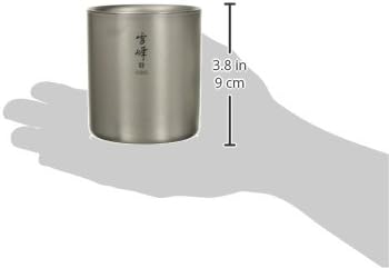 Snow Peak Titanium H300 Stacking Mug, TW-123, Premium Titanium, Made in Japan, Ultralight for Camping, Backpacking Everyday Use, Lifetime Product Guarantee