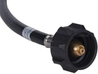 GasSaf Propane Hose, Propane Adapter Hose 1lb to 20lb Propane Tank Connection Suitable for Weber Q Grills, Blackstone Griddles, Coleman Stoves, Buddy Heaters & More (12 Feet)