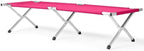 Portable Folding Camping Cot, Heavy Duty Sleeping Bed with Carrying Bag, 610D Oxford Cloth & Lightweight Aluminum Frame, 275lbs Load, Outdoor Cot for Adults, Travel, Hiking, Office (Pink, 4 Pack)