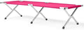 Portable Folding Camping Cot, Heavy Duty Sleeping Bed with Carrying Bag, 610D Oxford Cloth & Lightweight Aluminum Frame, 275lbs Load, Outdoor Cot for Adults, Travel, Hiking, Office (Pink, 1 Pack)