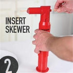 Easy Kabob Maker for Skewers, BBQ, Grilling, Camping, Outdoors, Tailgating and Kitchen Patio Barbecue