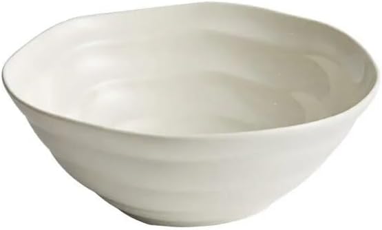 Camping Plates Dish Plates Ceramic Fruit Salad Plates Irregular Shape Dinner Plates Restaurant Solid Color Tableware Ramen Noodle Bowls Soup Bowls Decorative Plate(11 inch)