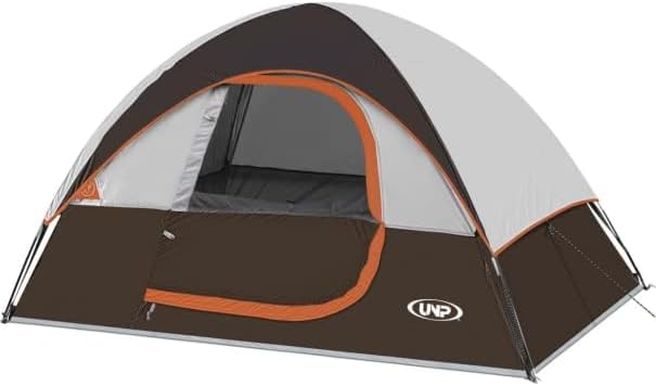 Camping Tent 2-4 Person, Waterproof Windproof Tent with Rainfly Easy Set up-Portable Dome Tents for Camping…
