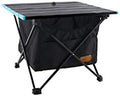 Outdoor Foldable Table with Storage Bag Aluminum Outdoor Picnic Folding Table Camping Desk with Waterproof Tableware Cloth