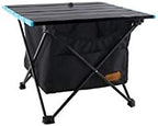 Outdoor Foldable Table with Storage Bag Aluminum Outdoor Picnic Folding Table Camping Desk with Waterproof Tableware Cloth