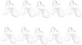 Tent Clips, 20Pcs Alligator Mouth Tarp Clamps Heavy Duty Plastic Fasteners for Camping Tarps Awnings Canopies and Outdoor Gear Accessories