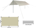 DANCHEL OUTDOOR B2 Portable Yurt with Stove Jack for Winter Camping, 4 Season Bell Tent Large Hot Tent 4/6 Person Family Camping Glamping Party 300D Oxford Khaki, 13ft/16.4ft