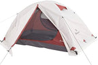 GeRRiT Products 2P Backpacking Tent Outdoor Camping 4 Season Tent with Snow Skirt Double Layer Waterproof Hiking Trekking Tent