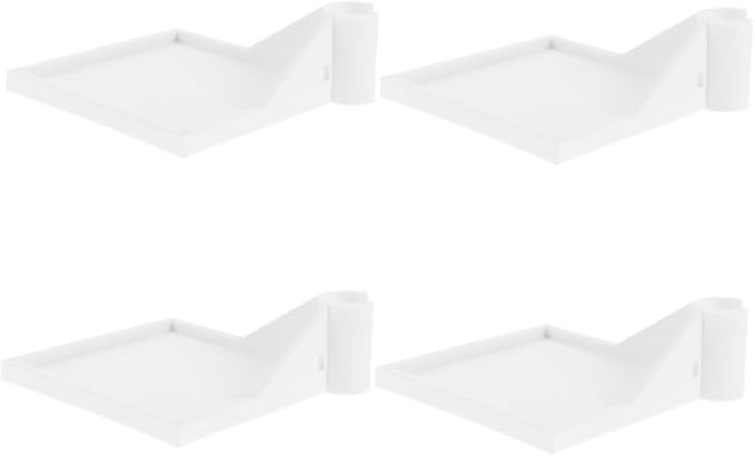 4pcs Heavy Duty Grow Tent Corner Shelf Bracket Easy Install Grow Tent Pole Mount for Hygrometers Cameras Equipment Utility Tray for Organized Planting Setup