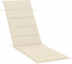 Patio Sun Lounger with Cushion Solid Acacia Woodtanning Chair Camping Chairs Recliner Patio Suitable for Garden Courtyard