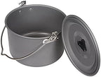 22pcs Camping Cookware Large Size Hanging Pot Pan Kettle with Base Cook Set 4 Cups Dishes Forks Spoons Kit for Camping Hiking
