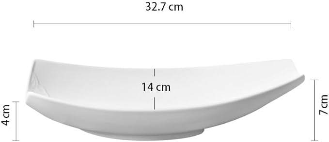 Camping Plates 9-inch Hotel Restaurant Special Snack Cold Dish Plate Barbecue Commercial Artistic Conception Creative Ceramic Tableware Decorative Plate(13 in)