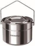 Firemaple Antarcti Stainless Steel Pot - Food Grade SUS304 Camping Pot with Steaming Function - Lightweight and Durable for Outdoor Cooking