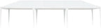 Large Party Tent with White Polyethylene Roof and Iron Frame, Durable Waterproof Outdoor Shelter for Gatherings, Spacious for Up to 20 People, Easy Assembly with Spanner