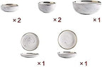 Dinner Plate Stylish Dinner Set for Restaurant and Home, Dinnerware Set Ceramics European Style Marble Dishes and Plates Porcelain Cake Dish Pastry Fruit Tray Ceramic Tableware Steak Dinner Pl (2 Peop