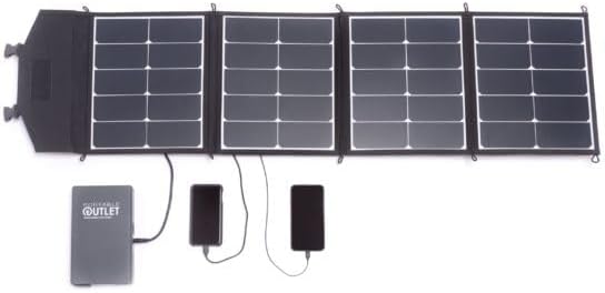 18V 60W Solar Panel Charger for 160UPS CPAP Battery, Cell Phones, Laptops & Other USB Electronic Devices
