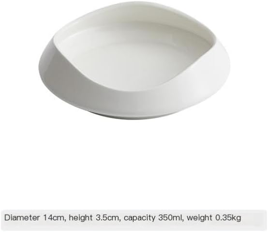 Camping Plates Ceramic Dinner Plate Household Cold Dish Hotel Club Restaurant Special-shaped Tableware Decorative Plate(5.5 inch)