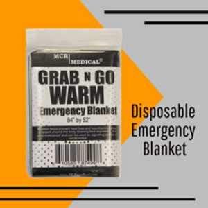MCR Medical Supply SB2-200 Silver Mylar Emergency Blanket, 84" x 52" (Pack of 200)