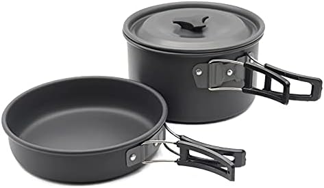 Camping Utensils Dishes Cookware Set Picnic Hiking Titanium Alloy Pot Outdoor Tourism Tableware