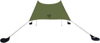 Neso Grande Portable Beach Tent Sun Shelter - Lightweight Beach Shade Canopy - Easy Setup for Family Outings - Patented Reinforced Corners - UPF 50+ Sun Protection - 7ft Tall, 9 x 9ft