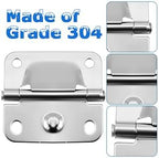 Cooler Stainless Steel Hinge for Coleman Camping Cooler 5235 5250 5286b 6262 6270, for Coleman Ice Chest Hinges, with Screws, 4-PCS