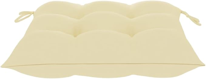 Patio Chairs ,Rattan Chair,Bistro Chair,Patio Funiture,Coffee Chair,Camp Chair,Coffee Chair,Armchair,for Dining Room,Living Room,Study Room,Garden,4 pcs with Cream White Cushions Solid Teak Wood