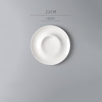 Camping Plates Western Creative Hotel Tableware Ceramic Restaurant Commercial Fusion Private Dish Plate, Suitable for Pasta, Desserts, Appetizers Decorative Plate(9in)