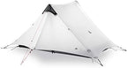 3F UL GEAR Lanshan 2 Person Tent Hiking Ultralight Camping Tent Professional 15D Silnylon Rodless Trekking Pole Tent Waterproof Backpacking Outdoor for Camping, Bivvy