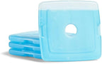 Cool Coolers by Fit + Fresh, Reusable & Long-Lasting Slim Ice Packs, Cold Packs for Lunch Boxes, Ice Packs for Lunch Bags, Blue 12 Pack