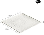 Camping Plates White Steak Plate Square Western Food Creative Simple Tableware Ceramic Flat Cold Dish Decorative Plate(11.8inch)