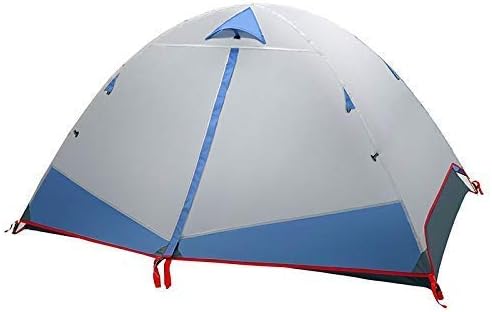 GeRRiT New Tent Double Layer Aluminum Rainproof Camping Tent for Backpacking Fishing