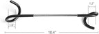 Alnicov 2-in-1 Camping Hook Hanger and Lantern Lamp Hanger for Tent Poles, Fishing, Camping, Travelling, Adventure, Black