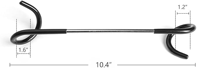 Alnicov 2-in-1 Camping Hook Hanger and Lantern Lamp Hanger for Tent Poles, Fishing, Camping, Travelling, Adventure, Black